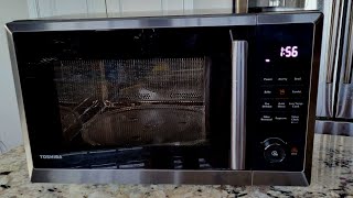 Air Fryer Microwave Combo TOSHIBA ML2-EC10SA(BS) 8-in-1 Countertop Convection, Broil First Look Cook