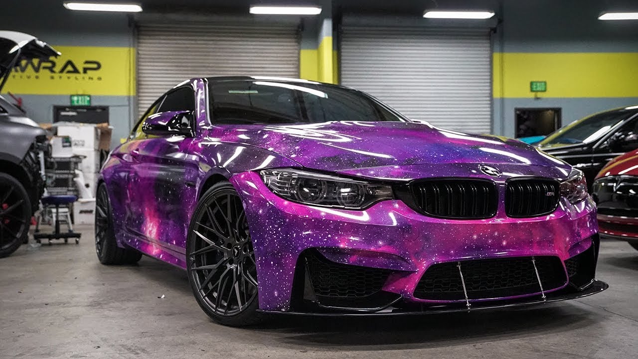 Psychedelic GALAXY Wrap BMW M4 OUT OF THIS WORLD 