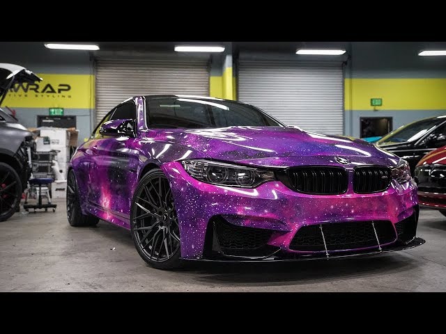 Psychedelic Galaxy Wrap Bmw M4...Out Of