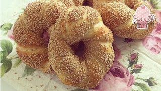 طريقة تحضير خبز السميت التركى بسهولة والنتيجة رائعة Turkish Sesame Bagel Simit Bread Recipe