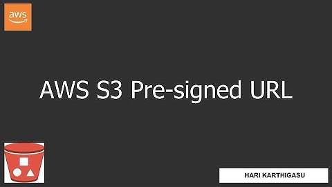 Generate Pre-signed URL for an AWS S3 object via console