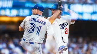 2 LEGENDS ... 6,470 STRIKEOUTS! ⭐️ Max Scherzer vs. Clayton Kershaw faced off in Los Angeles!