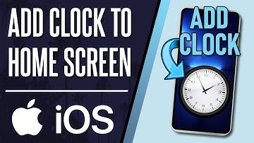 How to Add Clock Widget to Home Screen on iPhone or iPad (iOS)