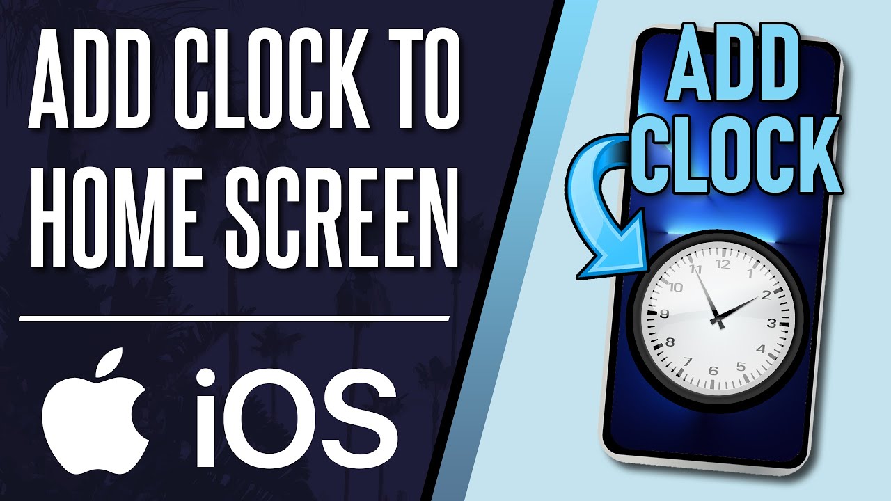 How To Add Clock Widget To Home Screen On IPhone Or IPad iOS YouTube