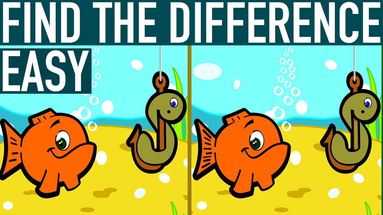 Try To Find The Differences In Two Pictures | Find 5 Differences - Easy