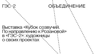 Художницы о своих работах на выставке «Кубок созвучий. По направлению к Розановой»