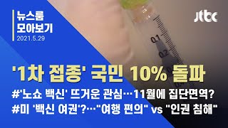 [뉴스룸 모아보기] '잔여 백신'에 커진 관심…'1차 접종' 국민 10% 돌파 / JTBC News