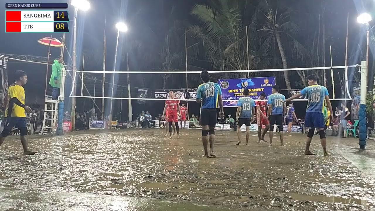 LIVE SEMIFINAL SANGBIMA (ANGGA , GUSTI ,FAJAR) VS TTB (LOREN, RIO , NABIL) KADUS CUP 5
