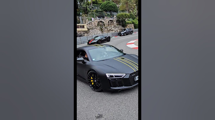 Audi R8 and Ferrari 296 on Monaco Hairpin Curve #ferrari296gtb #audir8  #supercars #monaco #car