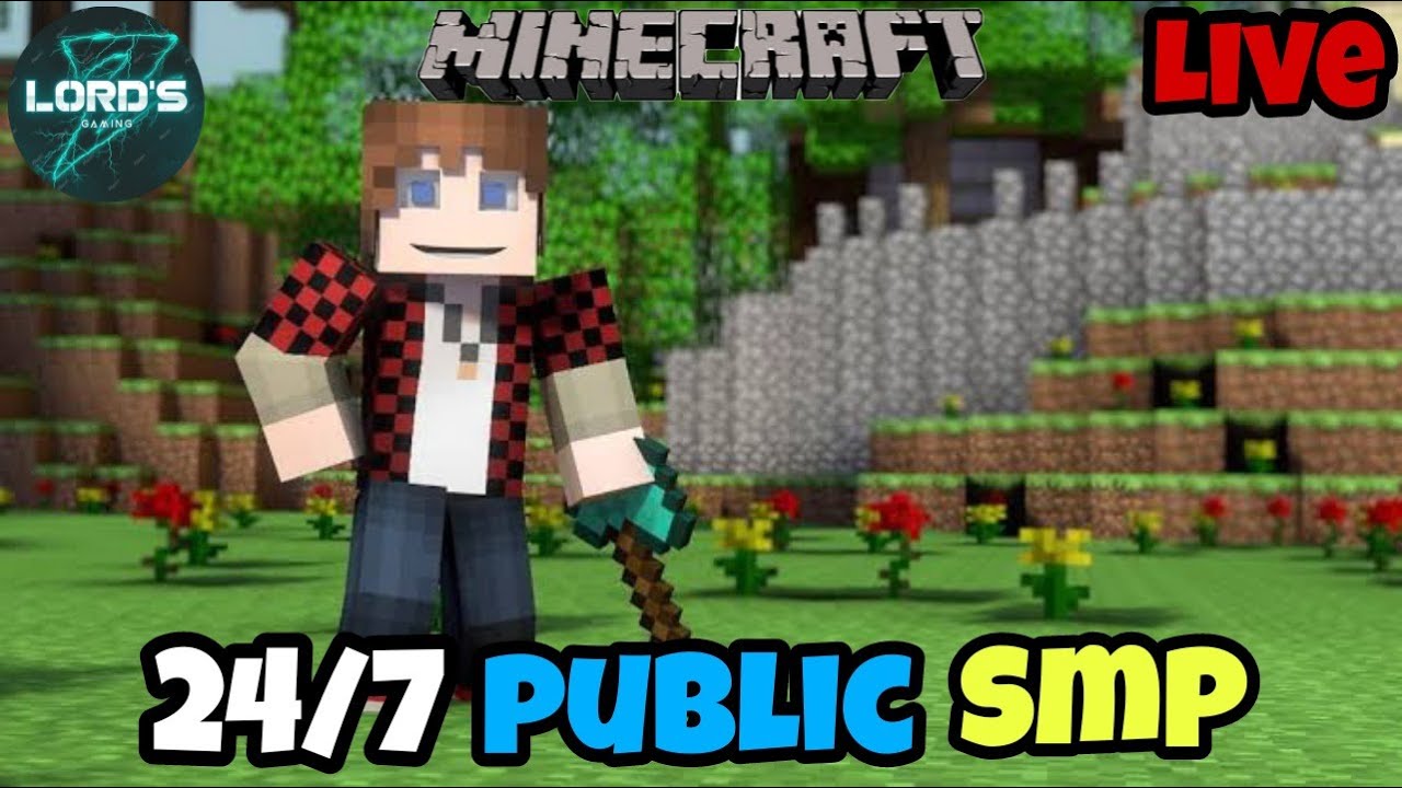 MINECRAFT PUBLIC SMP 24/7 - JAVA + POCKET / BEDROCK EDITION | LIVE ...