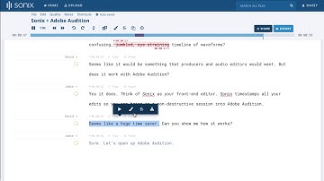 Sonix + Adobe Audition