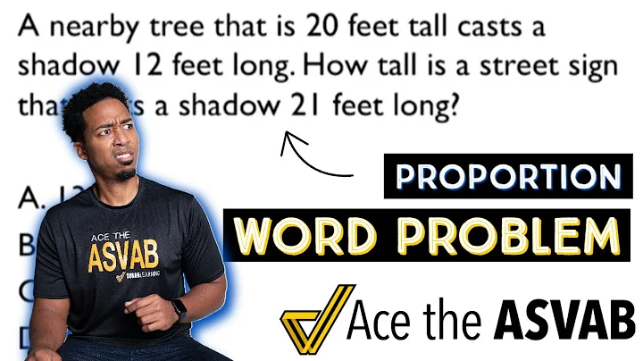 ASVAB Arithmetic Reasoning - Proportion Word Problems (Practice Test Video Solution Walkthrough)