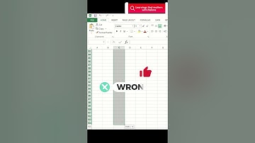 Select the entire column in a second | Excel shortcuts #excel #exceltips