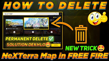 How to delete nexterra map after update | New 100% working trick to remove nexterra map in cs ranked