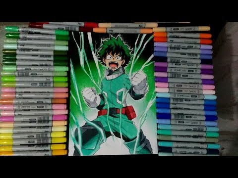 Speed Drawing MIDORIYA IZUKU [Boku No Hero Academia] Drawing Anime 