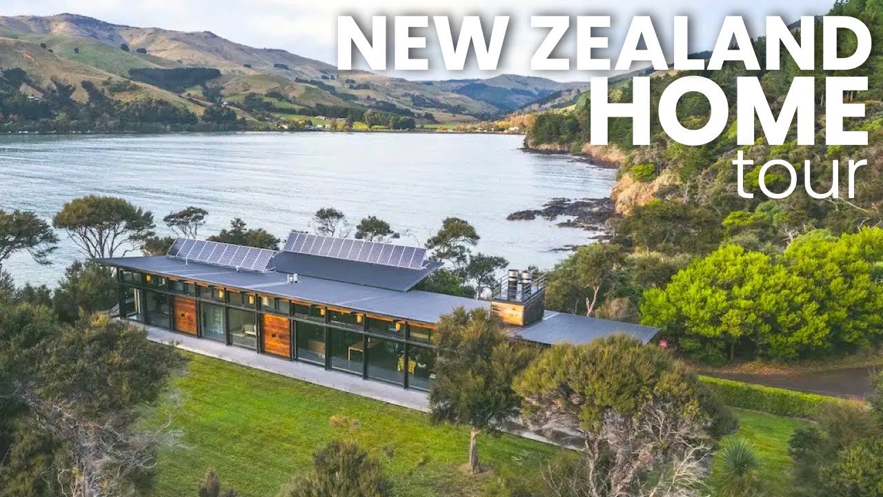 Award Winning New Zealand Home with Private Beach | Off Grid Luxury Airbnb House Tour
