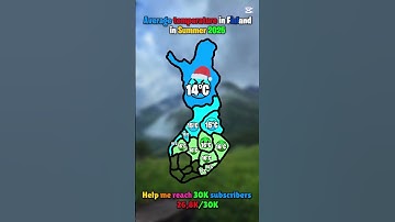 Average temperature in Finland in Summer + Winter 2025 #europe #mapguide #map #mapping #geoportal