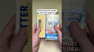 Reviewing store bought slime from target 🎯 #slime #asmr #funny #fyp