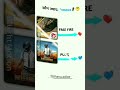 free fire 🆚 pubg