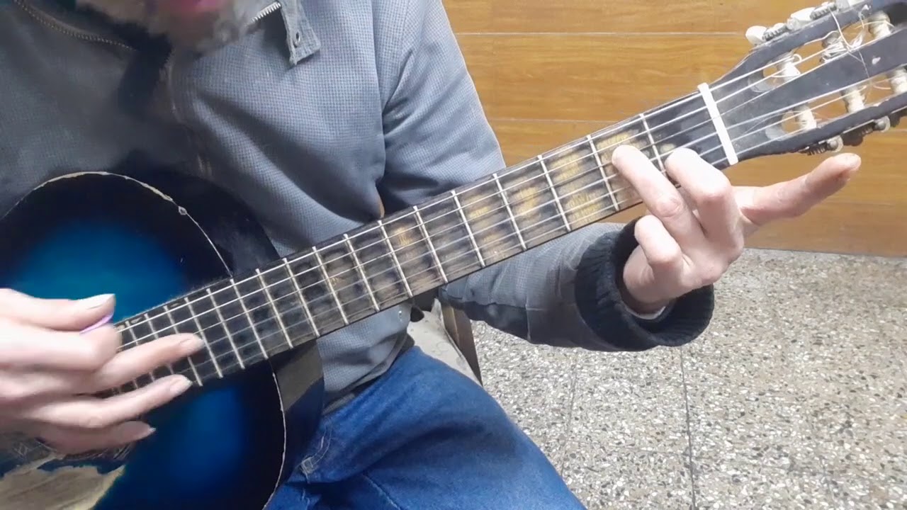 Cómo tocar Tristeza de la ciudad Abuelos de la Nada con guitarra criolla  Acordes Cover Tutorial - YouTube