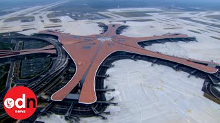 Huge New Starfish Airport Officially Opens In Beijing