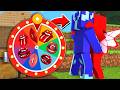 CORUJITA E MENINO GATO FIZERAM A ROLETA DO BEIJO DOS PJ MASKS NO MINECRAFT