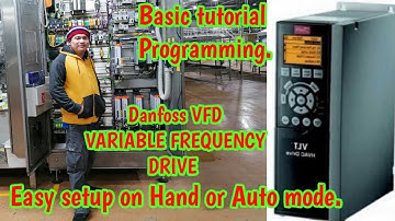 Paano mag program sa inverter.Basic programming in DANFOSS VFD.Parametarized and  set value..