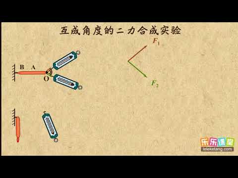 10互成角度的二力合成  运动和力  中学物理