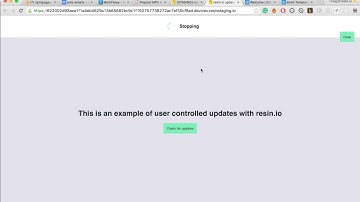 User Controlled updates