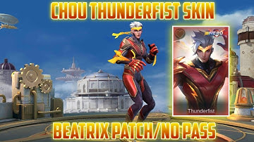 Chou Skin Script - Thunderfist || Beatrix Patch/No Pass ||