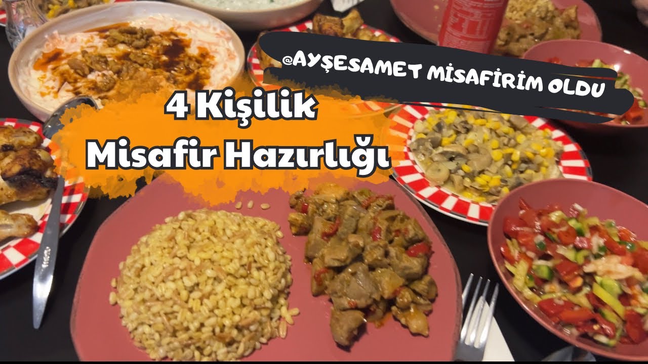 @aysesamet ile Akşam Yemeği ❣️| 4 Kişilik Misafir Hazırlığı