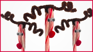 How to Make DIY Candy Cane Reindeer screenshot 4