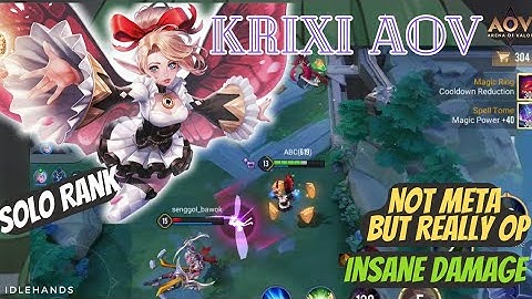Krixi Aov Gameplay;AOV || Insane Poke Damage(@idlehands1571 )