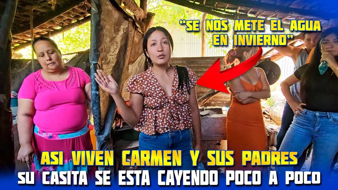 La casa de CARMEN es de adobe y tiene 23 años de haberse construido, poco a poco se esta cayendo