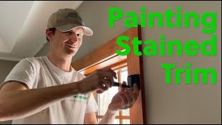 Painting Over Stained Window Trim | 4 Steps To Getting it DONE