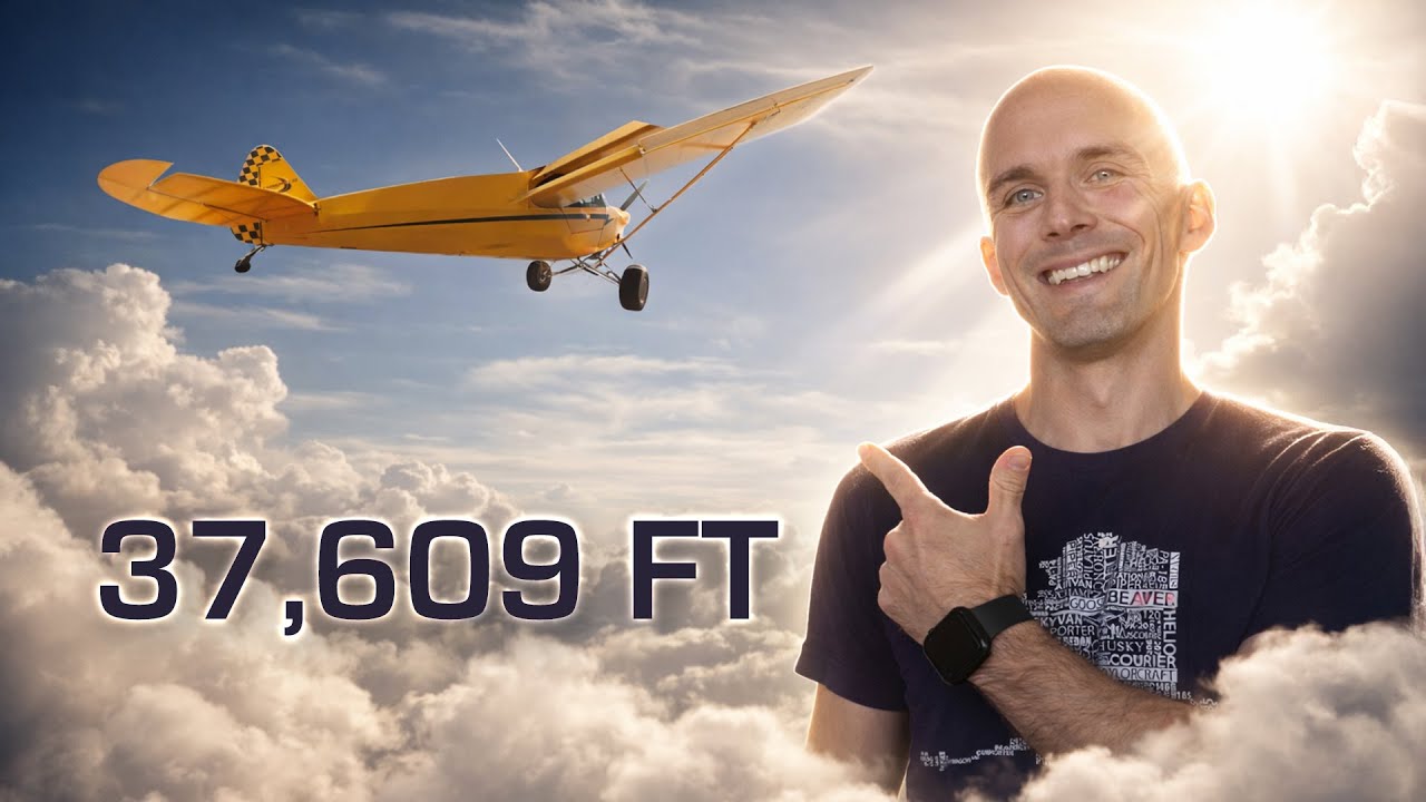 37 609 футов — рекорд высоты полета Carbon Cub с аудиосистемой ATC