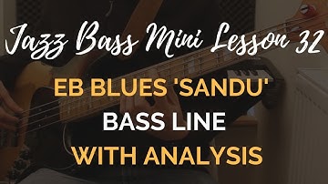 JBML #32 // Eb Blues Walking Bass Line With Analysis