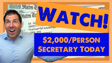 New Update Today: $2,000 Stimulus Checks Per Person Coming