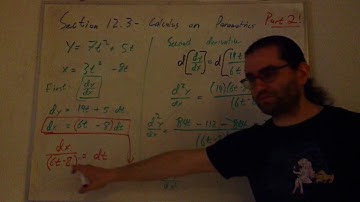 Calc II - Section 12.3(2) Derivatives of Parametrics