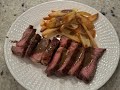 Steak Frites with Creamy Peppercorn Sauce