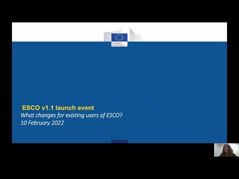 ESCO v.1.1 launch event - What changes for existing users of ESCO?