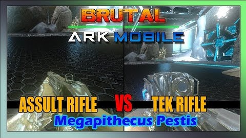 Megapithecus Pestis (Great Ape) Boss Battle. Assult Rifle VS Tek Rifle With AsianRom3o: Ark Mobile
