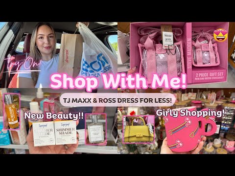 SHOPPING AT TJ MAXX & ROSS DRESS FOR LESS 🛍️ Clothes, purses, makeup & more! ✨