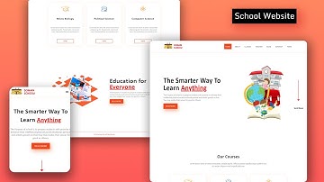 How To Make And Host Responsive School Website Using HTML And CSS