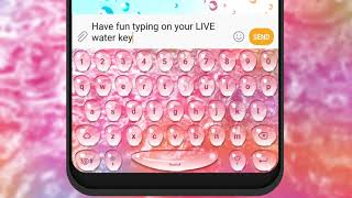 Color Rain Water Keyboard Live screenshot 1