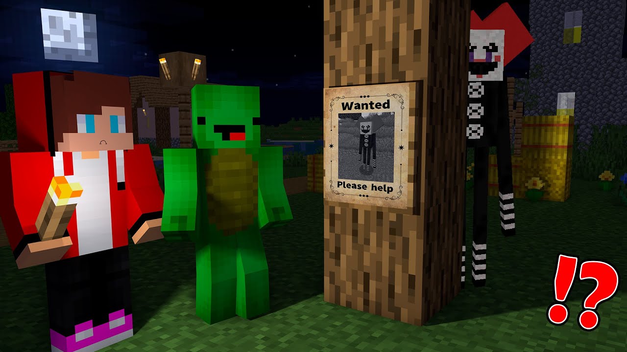 Mikey and JJ - Scary Pennywise Clown is WANTED at Night!?