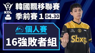[中文] NEAL：安全至上！還是NEAL：一個360的飄移！個人賽16強敗者組《KDL 季前賽 1》