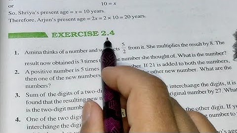 Linear Equation in One variable Ex 2.4 Chapter- 2 || Ncert Class 8th Maths Solutions