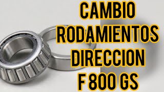 Cambio de rodamientos / cojinetes dirección F800 GS