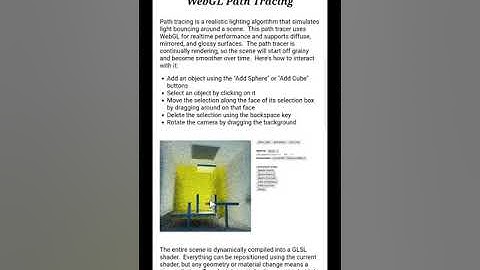 WebGL Path Tracing